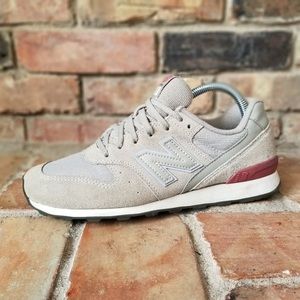 NEW BALANCE 696 Sneaker Running Shoes Women’s Size 8.5 Grey Suede WL696CCB
